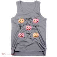 Halloween Pumpkin Black Bows Cute Tank Top thumb 0
