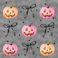 Halloween Pumpkin Black Bows Cute Women's T-Shirt thumb 6