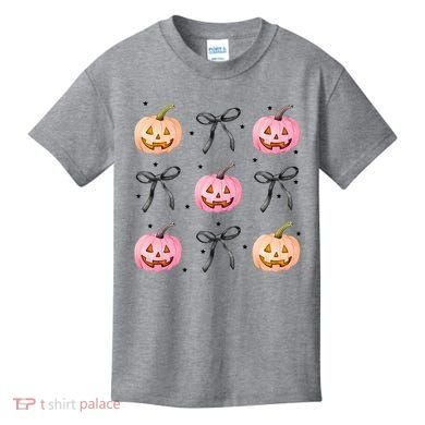 Halloween Pumpkin Black Bows Cute Kids T-Shirt