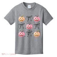 Halloween Pumpkin Black Bows Cute Kids T-Shirt thumb 0