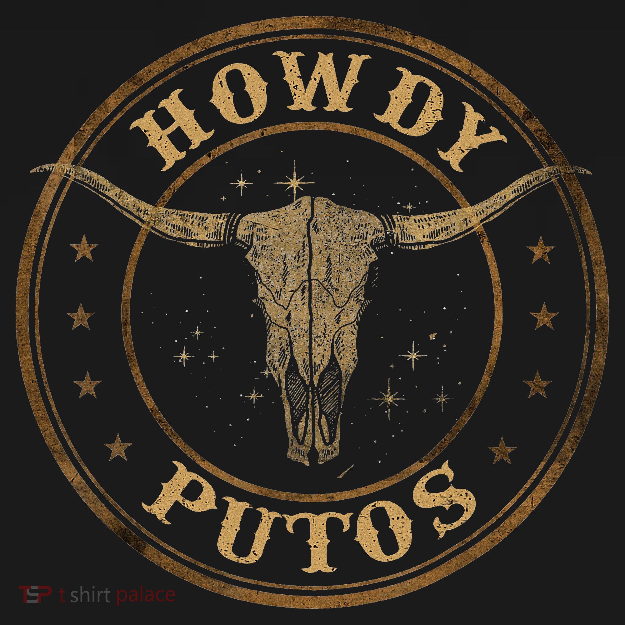 Howdy Putos Bull Skull Country Cowboy Western Women's Hoodie