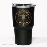 Howdy Putos Bull Skull Country Cowboy Western Tumbler thumb 0
