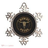 Howdy Putos Bull Skull Country Cowboy Western Ornament thumb 0