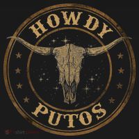 Howdy Putos Bull Skull Country Cowboy Western Kids Sweatshirt thumb 2