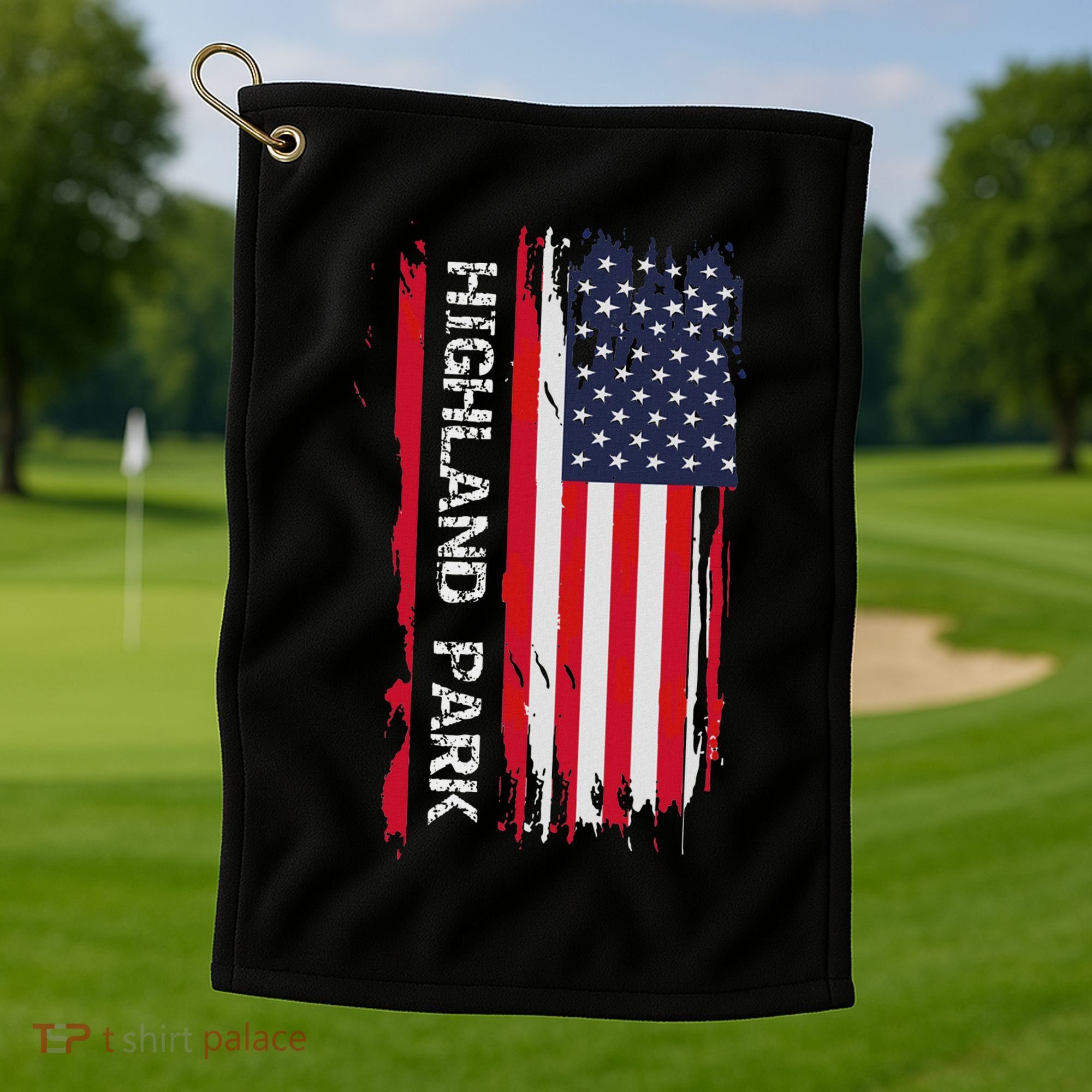 Highland Park City Golf Towel