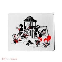 Horror Playground Children In Scary Movie Character Costumes Mousepad thumb 0