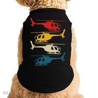 Helicopter Pilot Co. Retro Aviation, Black, Doggie Tank thumb 0