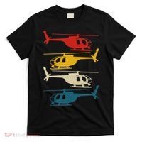 Helicopter Pilot Co. Retro Aviation, Black, T-Shirt thumb 0