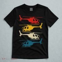 Helicopter Pilot Co. Retro Aviation, Black, T-Shirt thumb 5