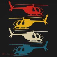 Helicopter Pilot Co. Retro Aviation, Black, Polo thumb 3