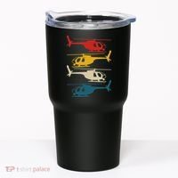 Helicopter Pilot Co. Retro Aviation, Black, Tumbler thumb 0