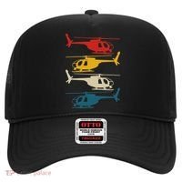 Helicopter Pilot Co. Retro Aviation, Black, Hat thumb 0