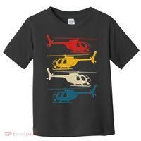Helicopter Pilot Co. Retro Aviation, Black, Toddler T-Shirt thumb 0