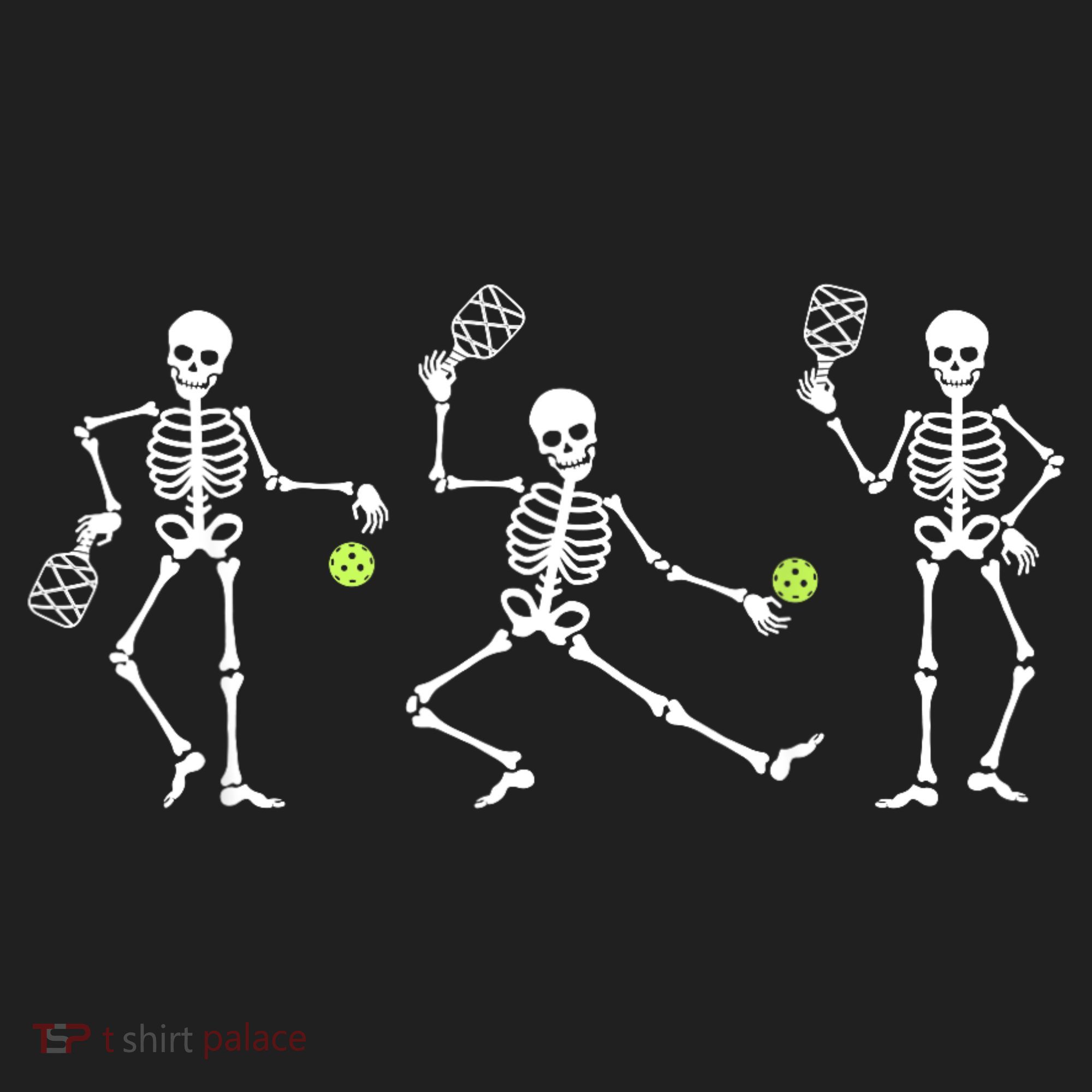 Halloween Pickleball Costume Skeletons Playing Pickleball Hat