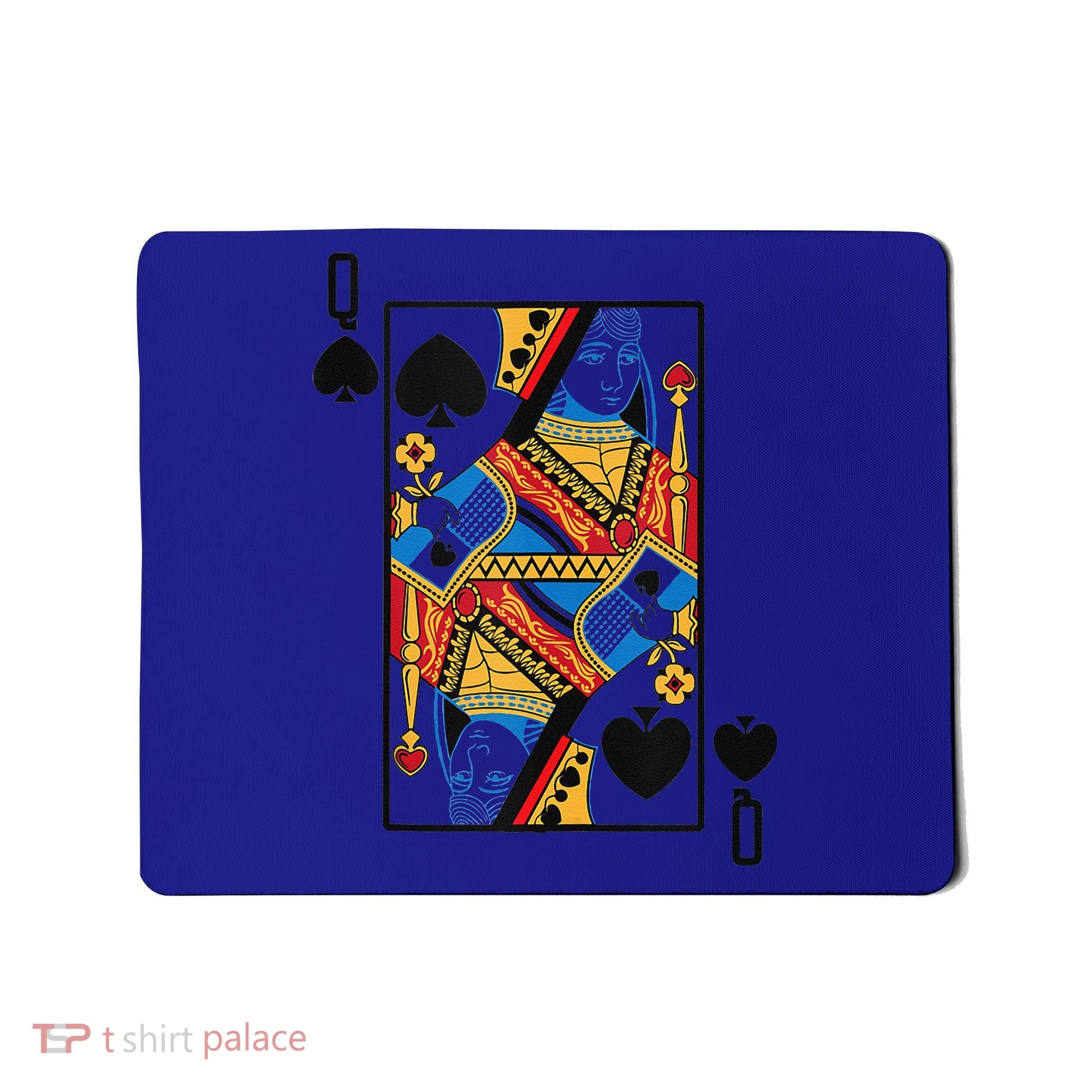 Halloween Playing Card Costume QUEEN Of SPADES Mousepad