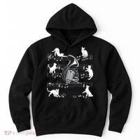 Horn Player Cats For Cat Loving French Horn Player Hoodie thumb 0