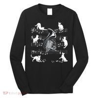 Horn Player Cats For Cat Loving French Horn Player Long Sleeve Shirt thumb 0