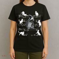Horn Player Cats For Cat Loving French Horn Player T-Shirt thumb 4