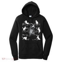 Horn Player Cats For Cat Loving French Horn Player Women's Hoodie thumb 0
