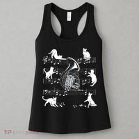 Horn Player Cats For Cat Loving French Horn Player Women's Tank Top thumb 3