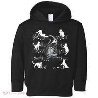 Horn Player Cats For Cat Loving French Horn Player Toddler Hoodie thumb 0