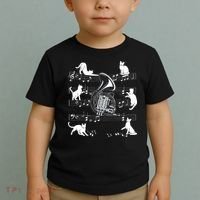 Horn Player Cats For Cat Loving French Horn Player Toddler T-Shirt thumb 2