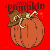 Howdy Pumpkin Cowboy Fall Santa Hat thumb 1