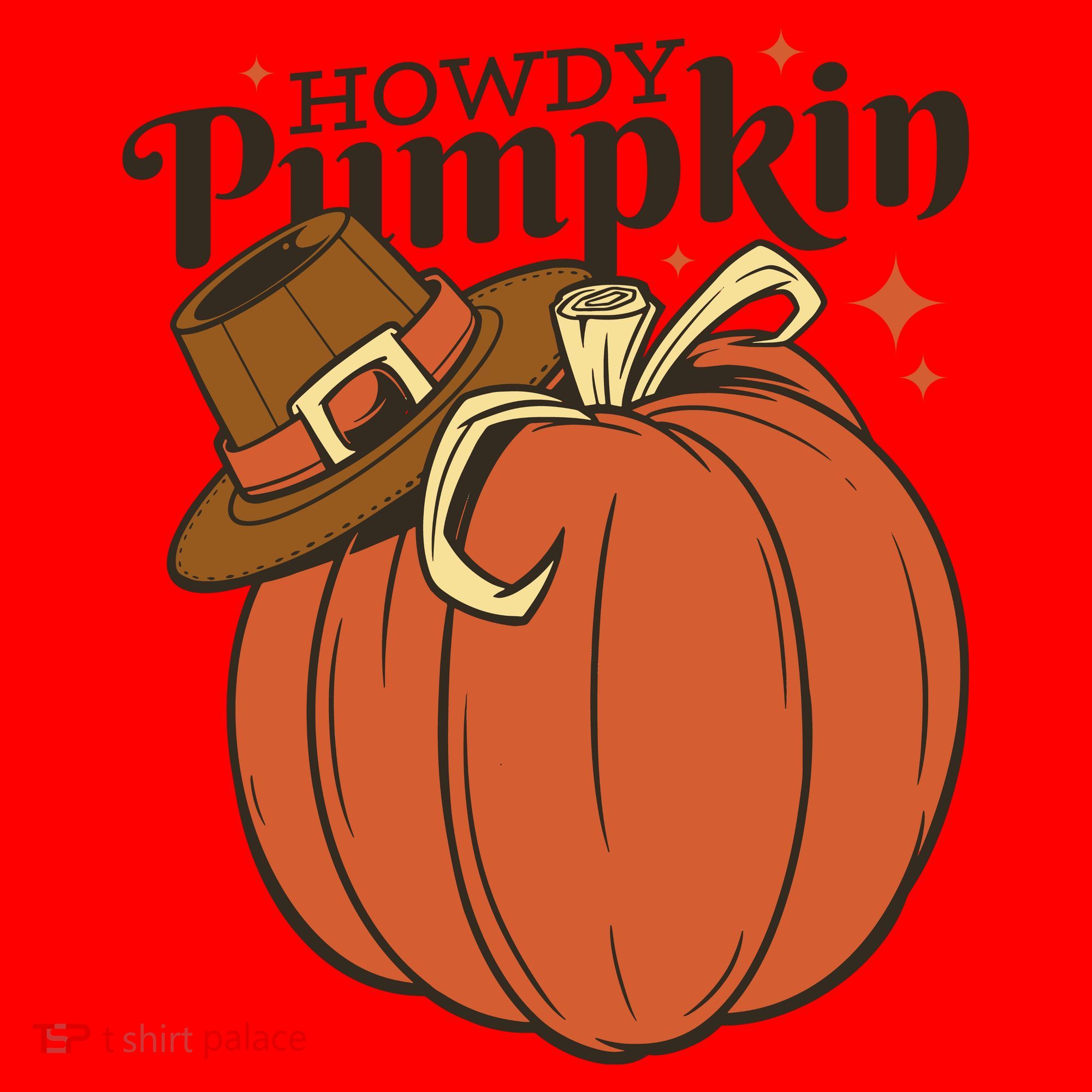 Howdy Pumpkin Cowboy Fall Santa Hat