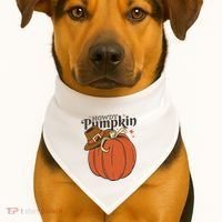Howdy Pumpkin Cowboy Fall USA-Made Doggie Bandana thumb 1