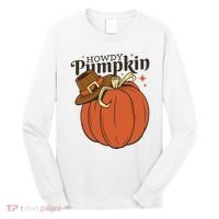Howdy Pumpkin Cowboy Fall Long Sleeve Shirt thumb 0