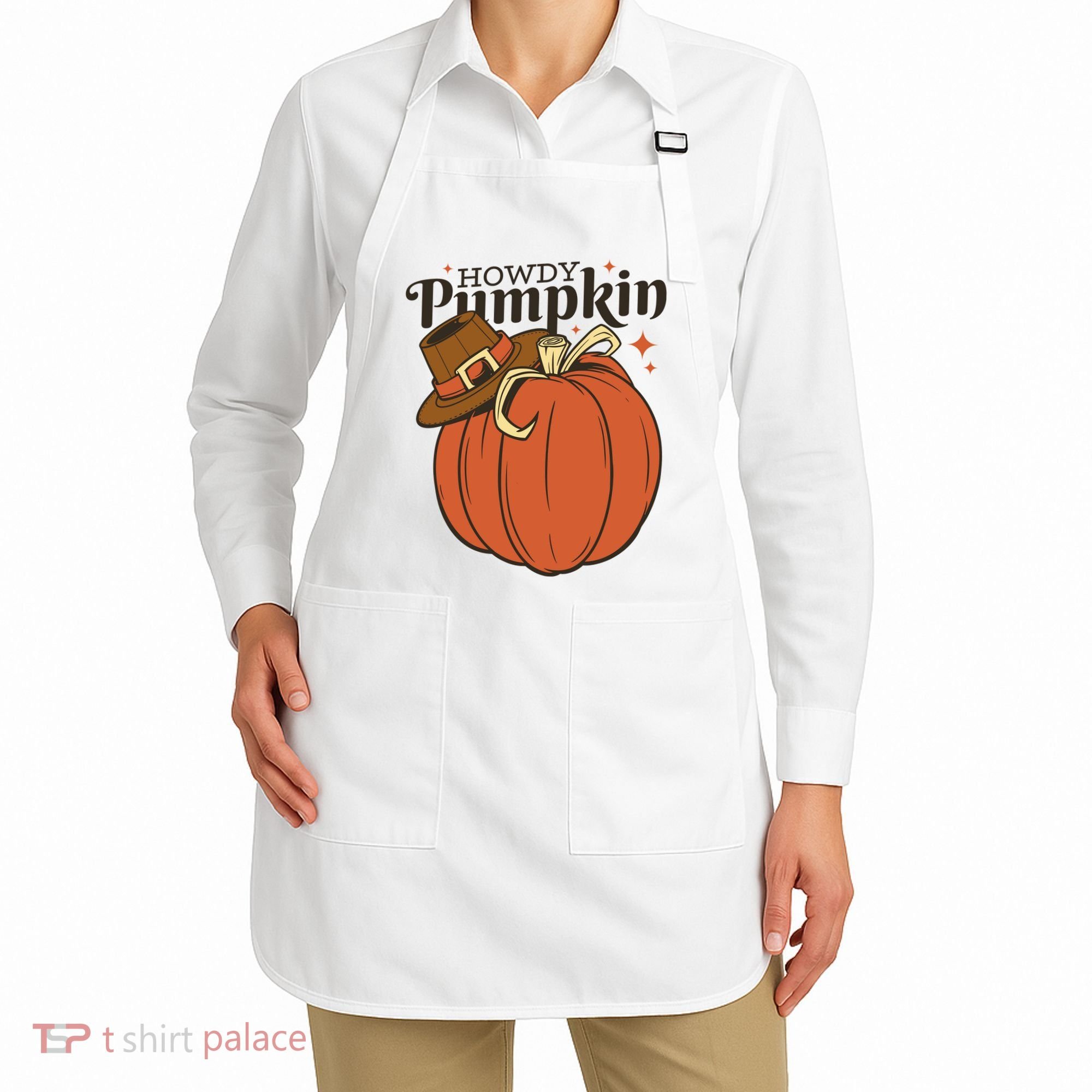 Howdy Pumpkin Cowboy Fall Apron