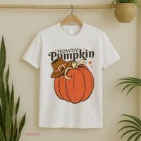 Howdy Pumpkin Cowboy Fall T-Shirt thumb 2