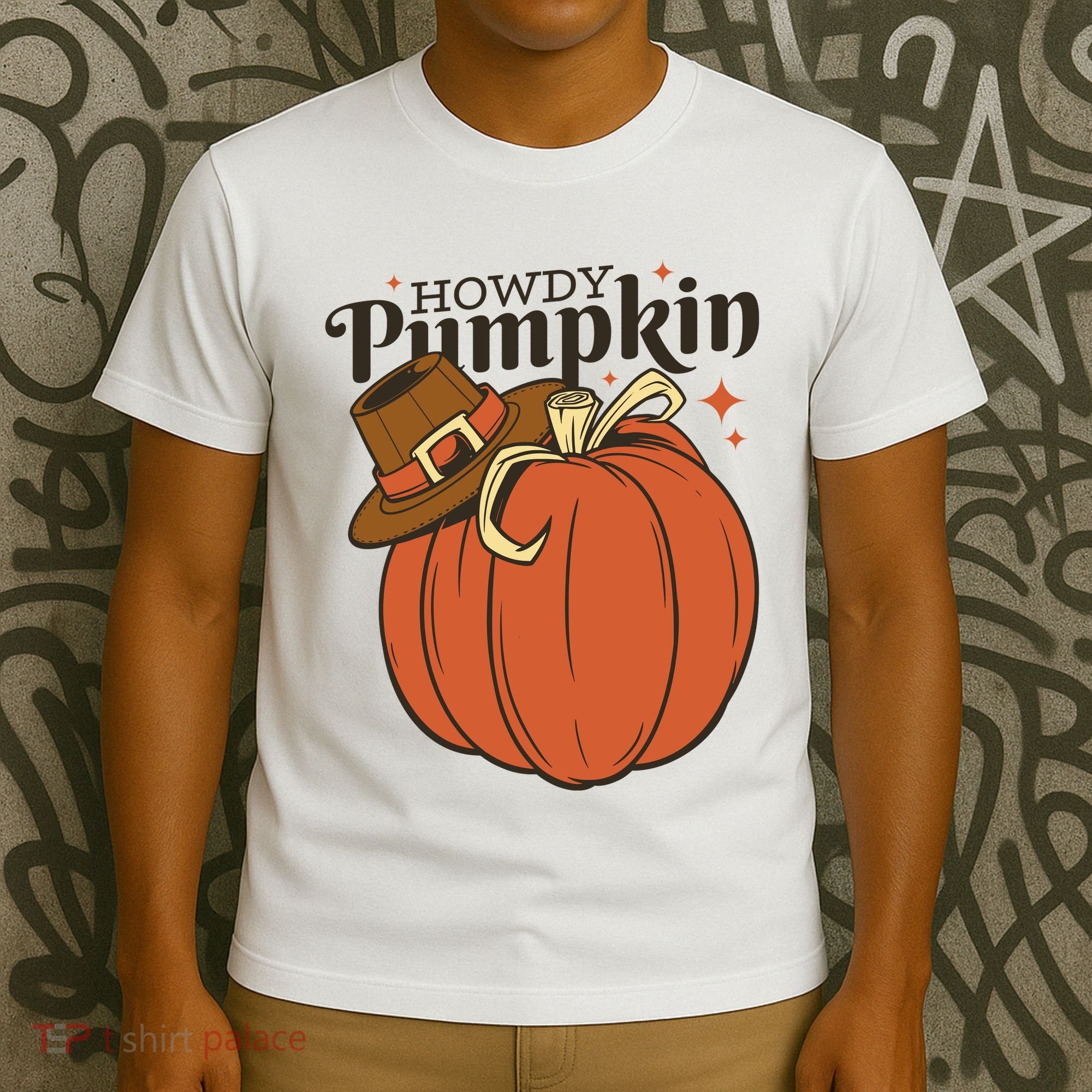 Howdy Pumpkin Cowboy Fall T-Shirt