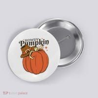 Howdy Pumpkin Cowboy Fall Button thumb 0