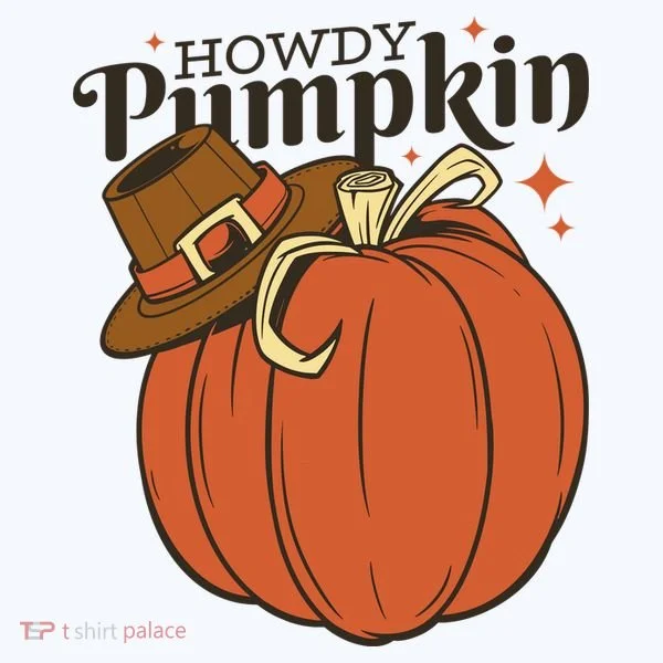 Howdy Pumpkin Cowboy Fall Bucket Hat