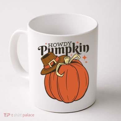 Howdy Pumpkin Cowboy Fall Coffee Mug