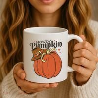 Howdy Pumpkin Cowboy Fall Coffee Mug thumb 3