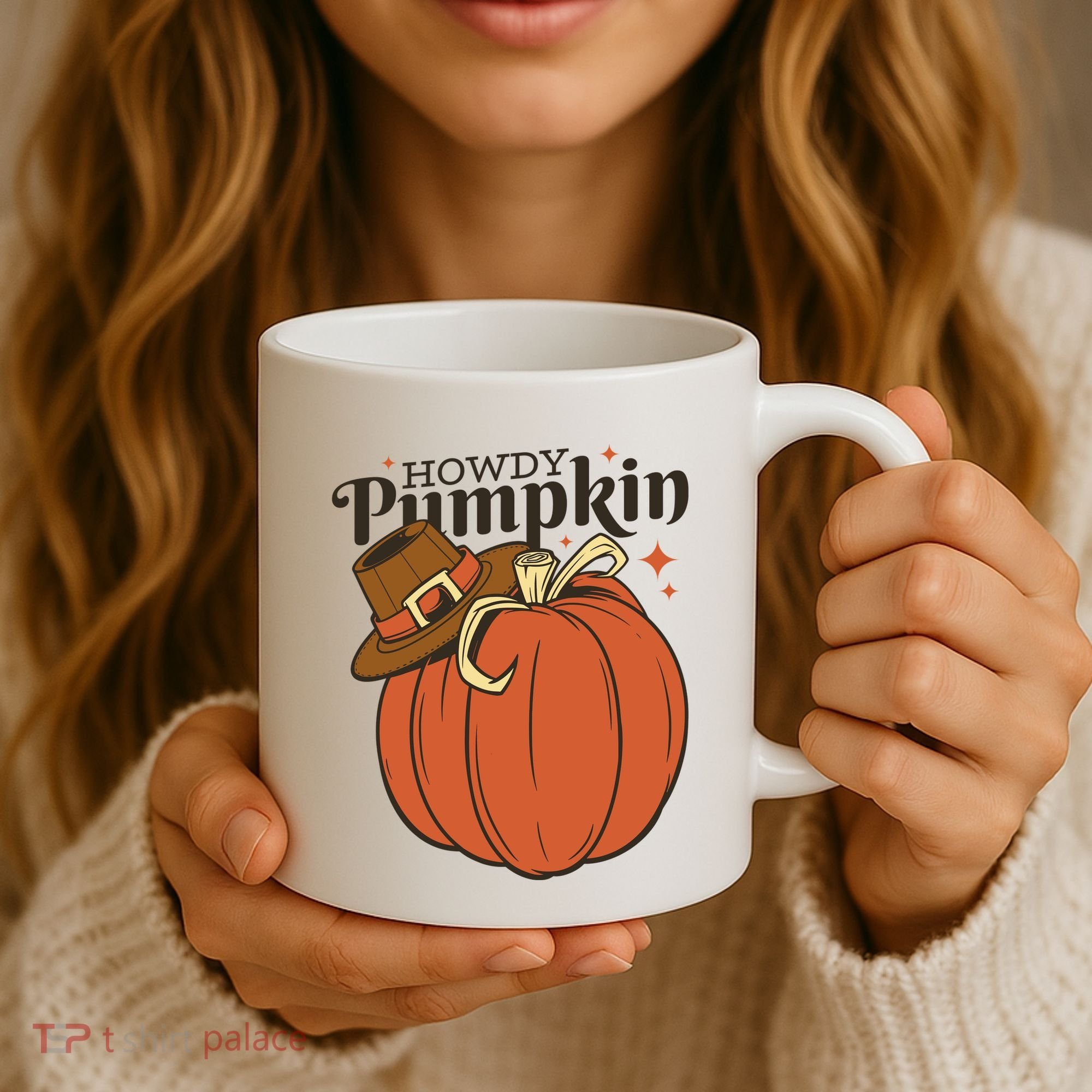Howdy Pumpkin Cowboy Fall Coffee Mug