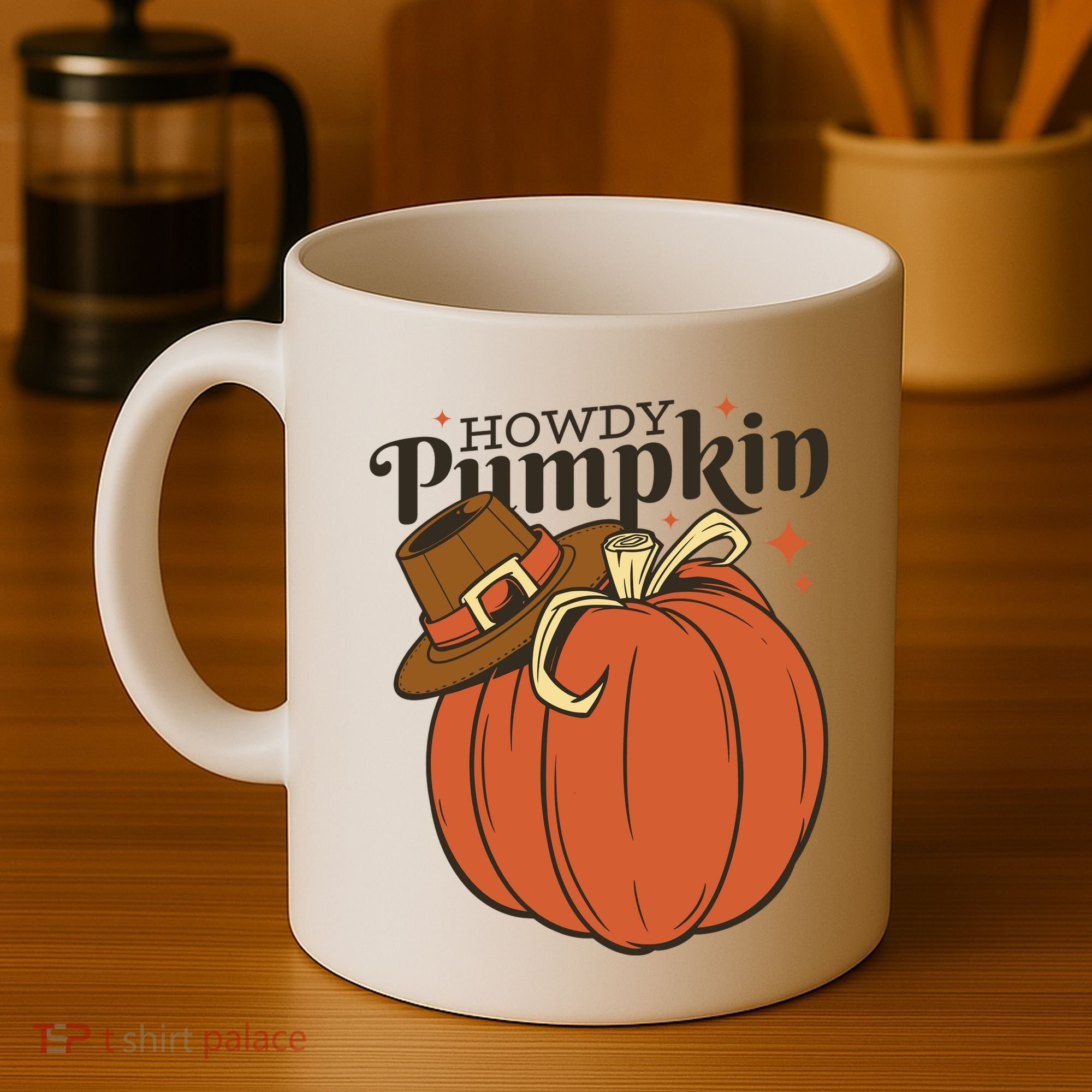 Howdy Pumpkin Cowboy Fall Coffee Mug