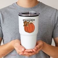 Howdy Pumpkin Cowboy Fall Tumbler thumb 2