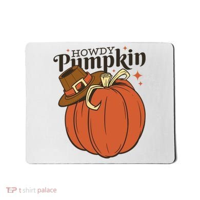 Howdy Pumpkin Cowboy Fall Mousepad