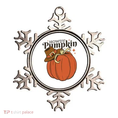 Howdy Pumpkin Cowboy Fall Ornament