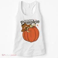 Howdy Pumpkin Cowboy Fall Women's Tank Top thumb 0