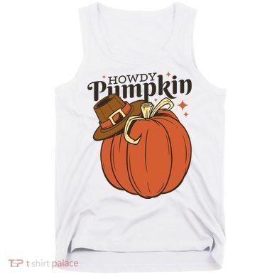 Howdy Pumpkin Cowboy Fall Tank Top