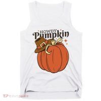 Howdy Pumpkin Cowboy Fall Tank Top thumb 0