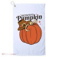 Howdy Pumpkin Cowboy Fall Golf Towel thumb 0