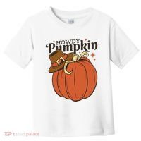 Howdy Pumpkin Cowboy Fall Toddler T-Shirt thumb 0