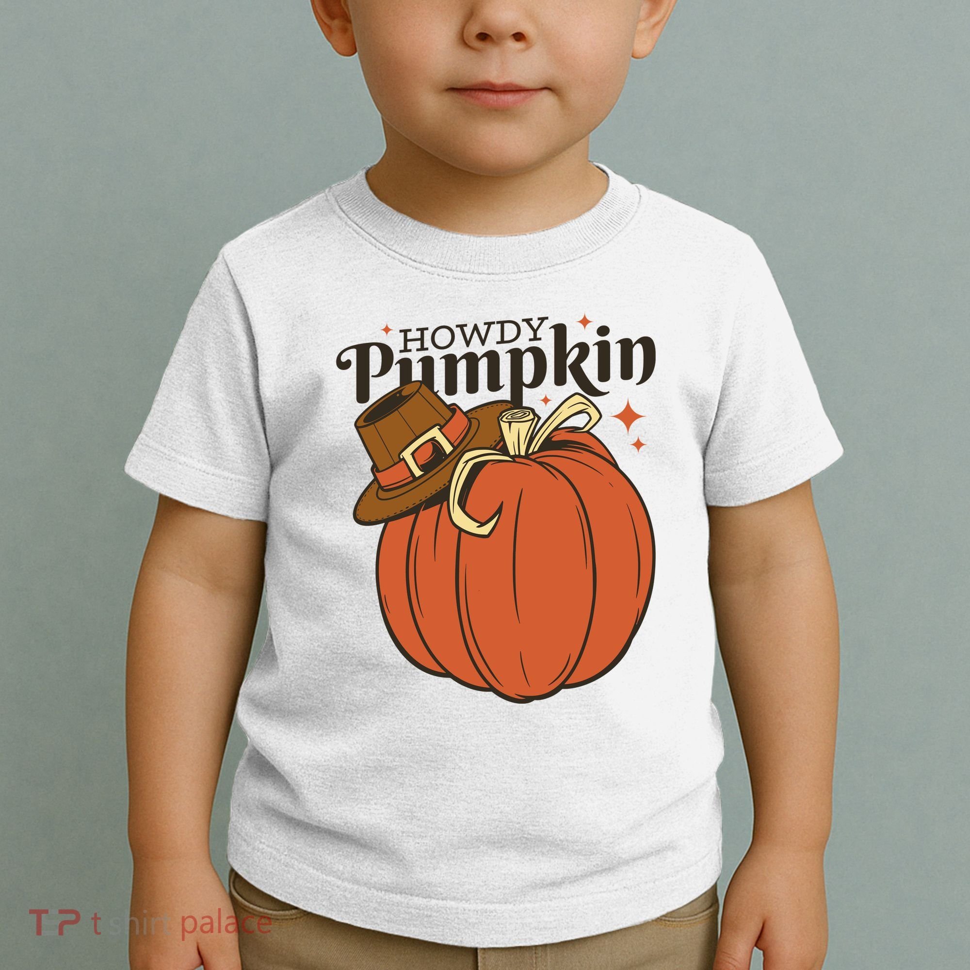 Howdy Pumpkin Cowboy Fall Toddler T-Shirt