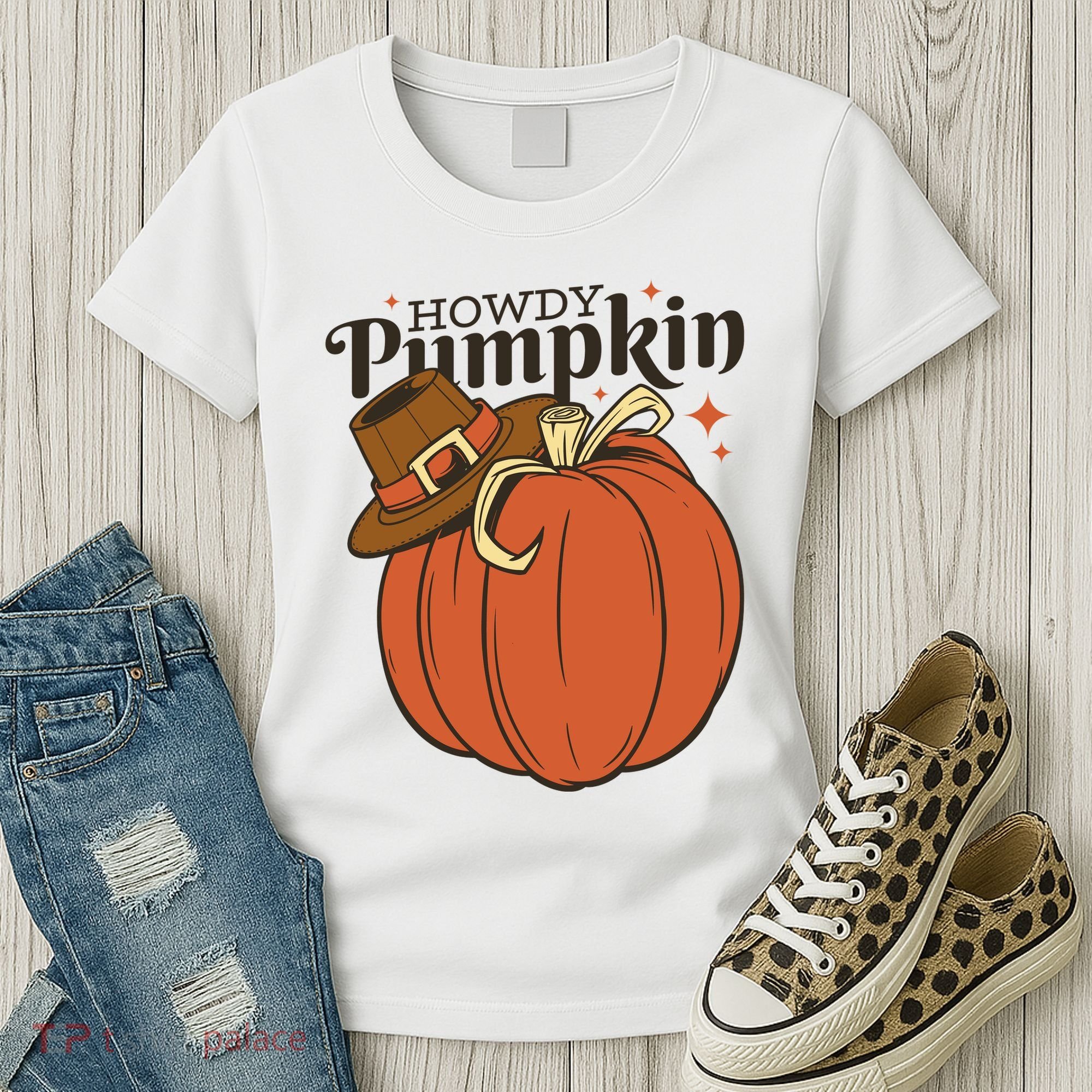 Howdy Pumpkin Cowboy Fall Women's T-Shirt