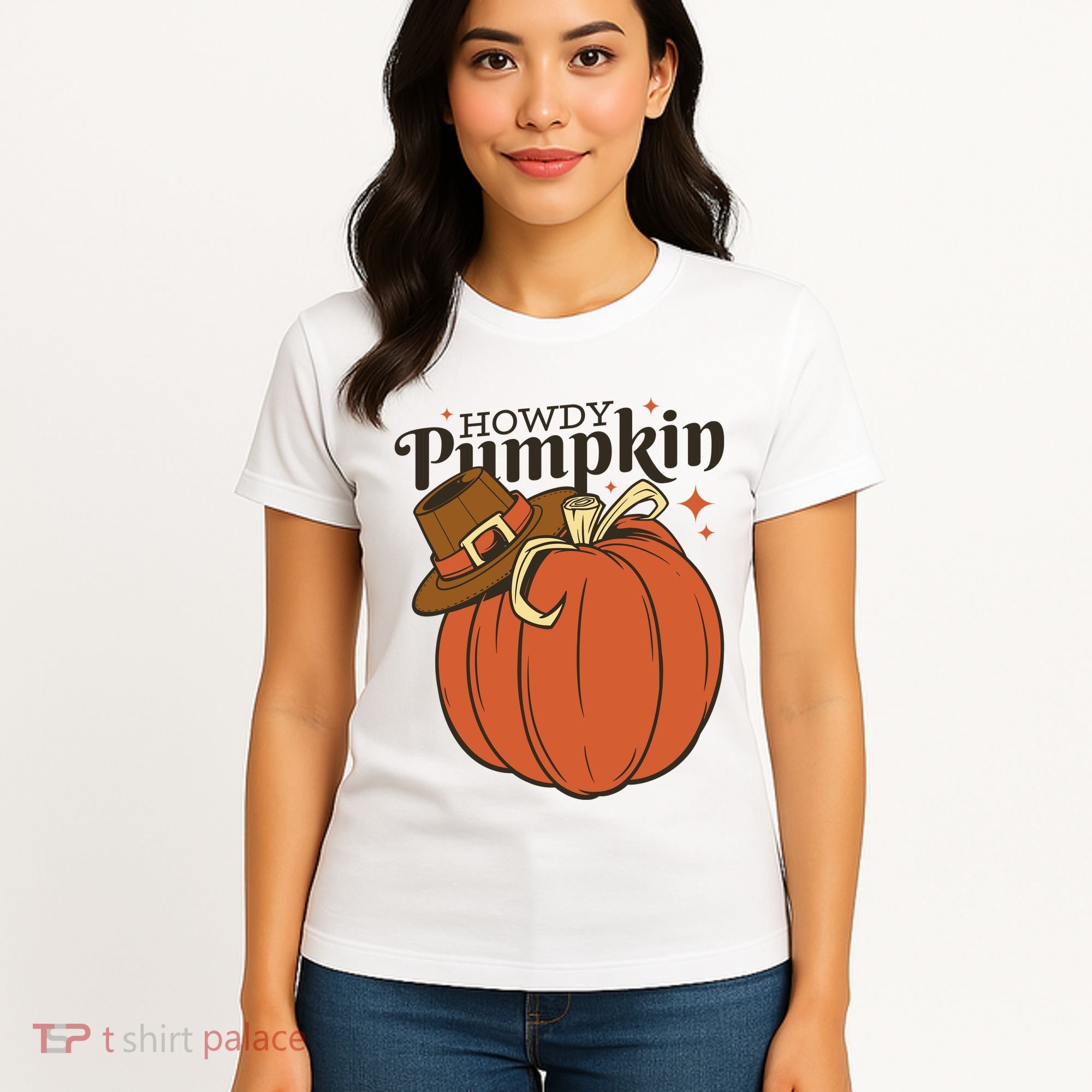 Howdy Pumpkin Cowboy Fall Women's T-Shirt